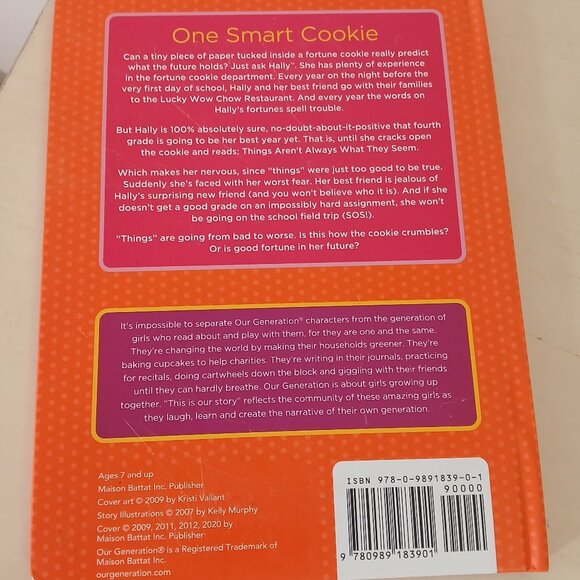 Our Generation doll hardback book - One Smart Cookie featuring Hally - Picture 4 of 4